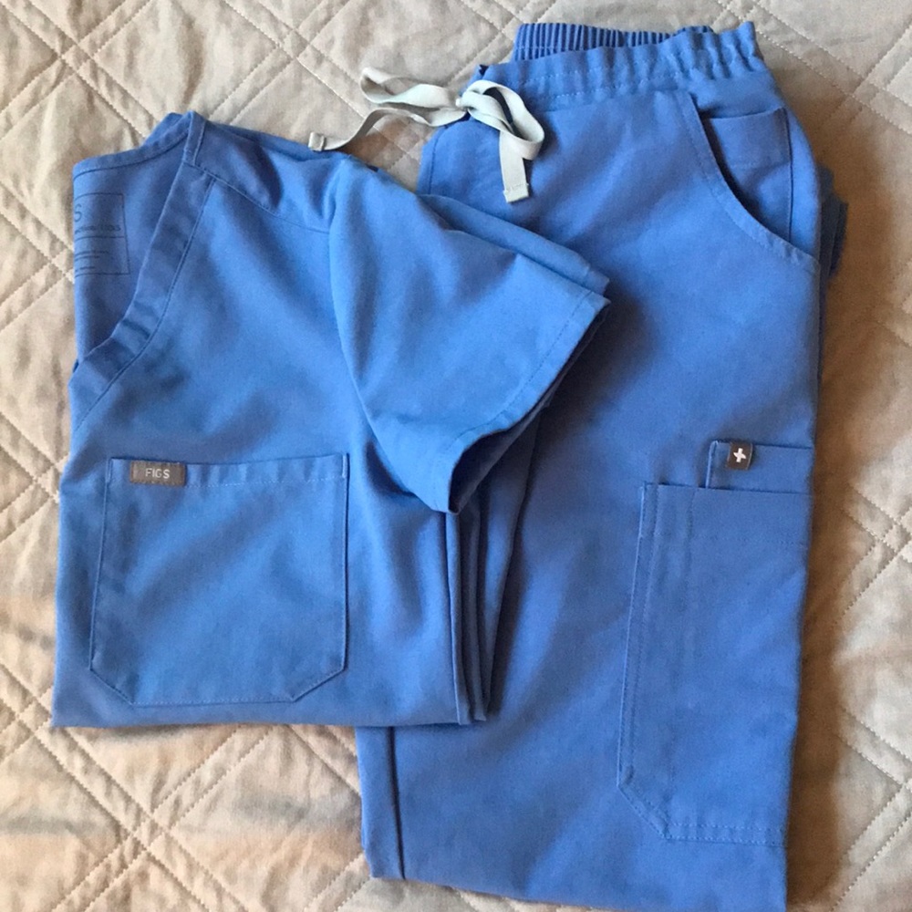 FIGS Ceil Blue set Catarina & Yola skinny XXS/XS Petite
